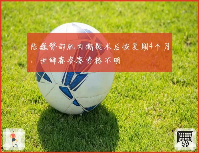 陈巍臀部肌肉撕裂术后恢复期4个月，世锦赛参赛资格不明